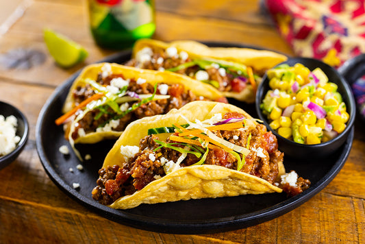 Olé Mole Lamb Puffy Tacos