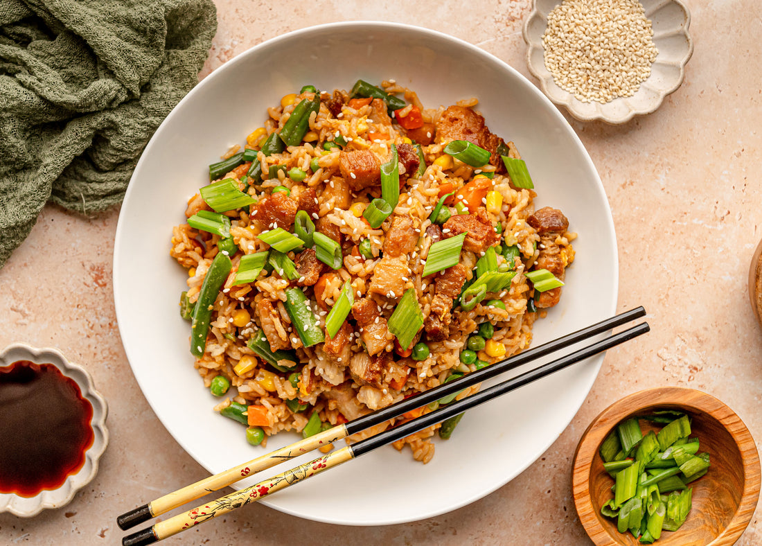 Umami Pork Belly Fried Rice