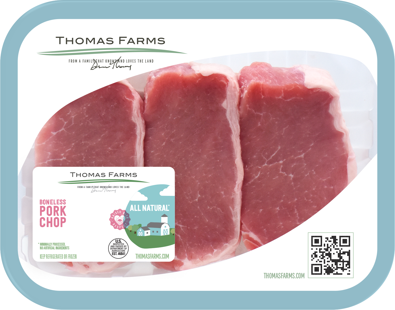 Thomas Farms Boneless Pork Chops