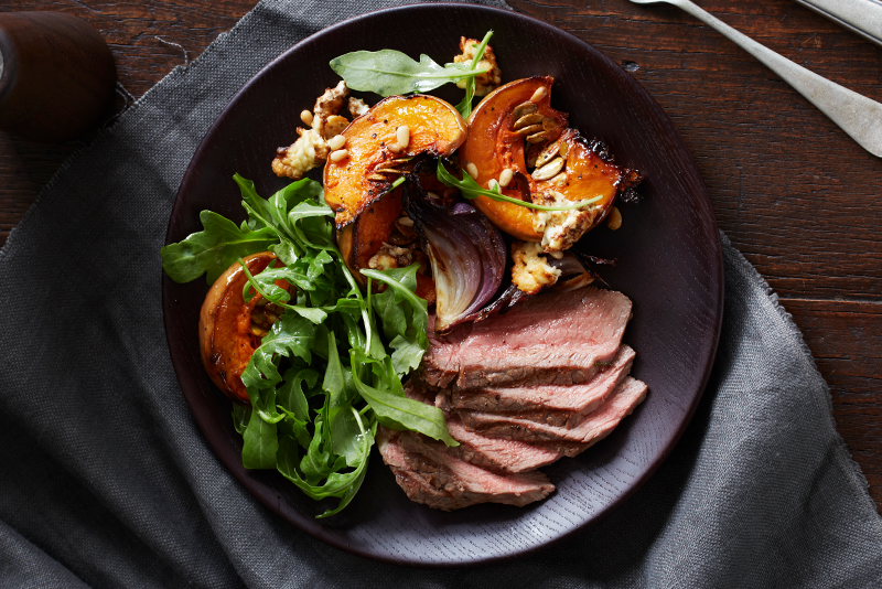 Aussie Sirloin Steak With Pumpkin And Feta – Thomas Farms