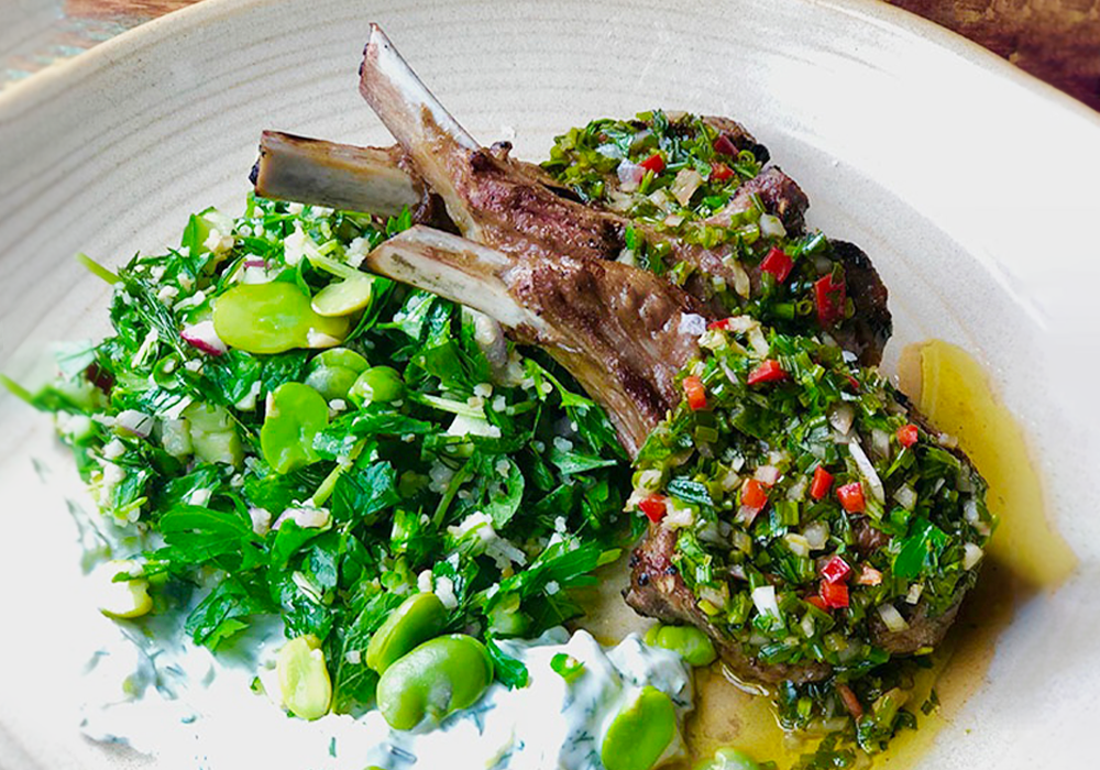 Chef George Pagonis Grilled Aussie Lamb Chops