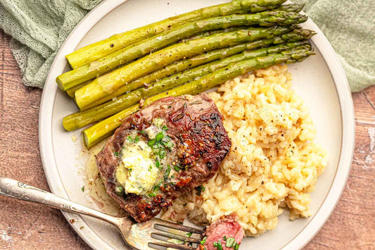 Herb-crusted Filet with Garlic Butter
