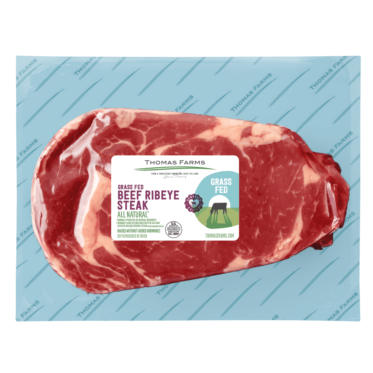 Grass Fed Beef Ribeye Steak Thomas Farms