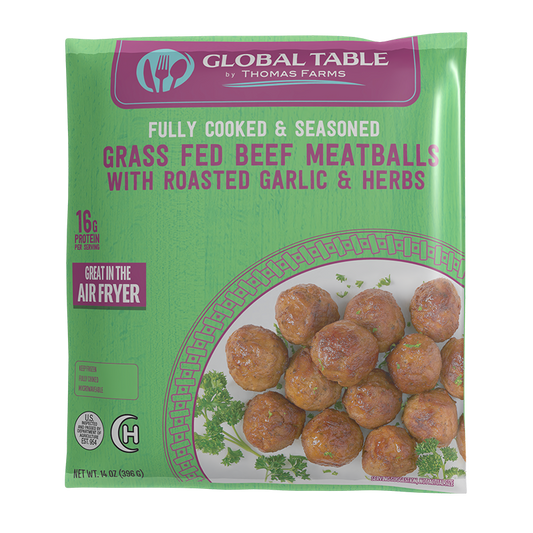Beef Meatballs with Roasted Garlic & Herbs