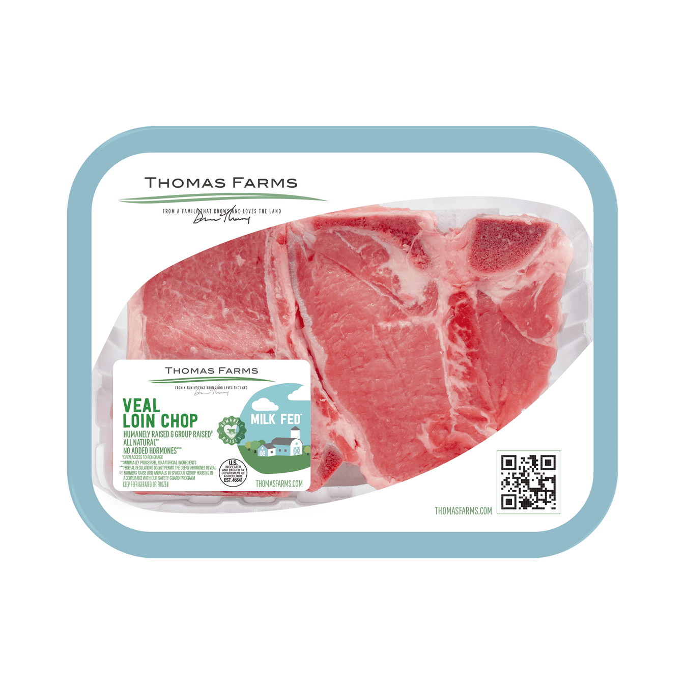 Veal Loin Chop Thomas Farms