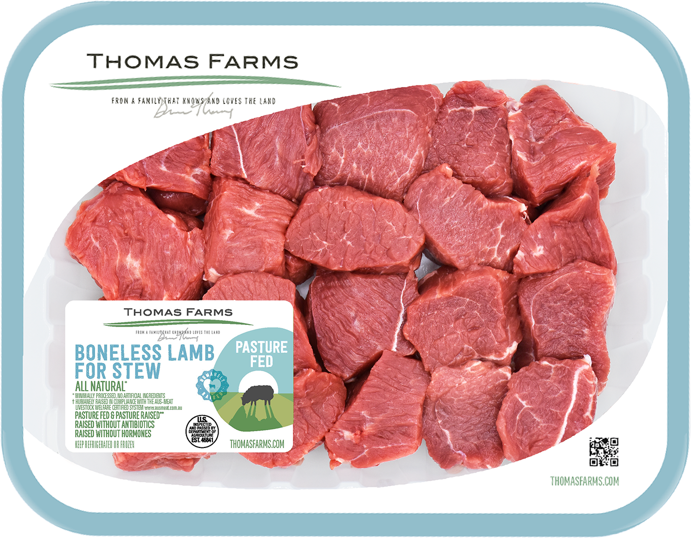 TF Lamb Stew Meat (Boneless or Bone-in)